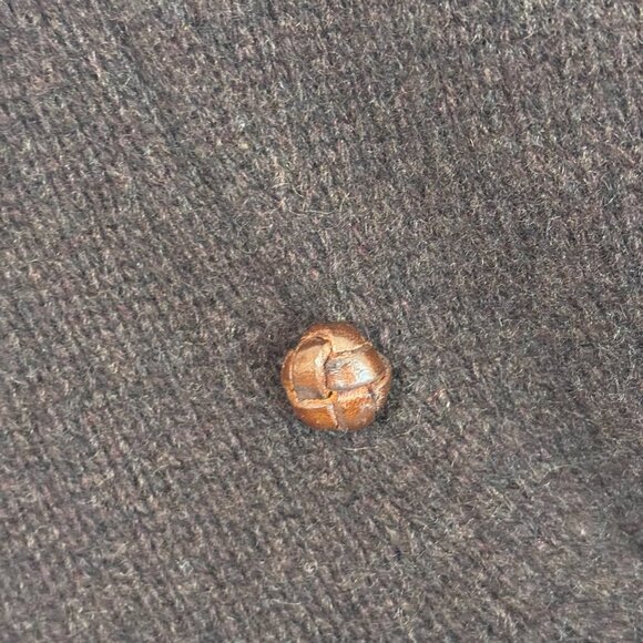 Ralph Lauren Men's Brown Cashmere Shawl Collar Old Money Button Sweater Sz S - Picture 5 of 9